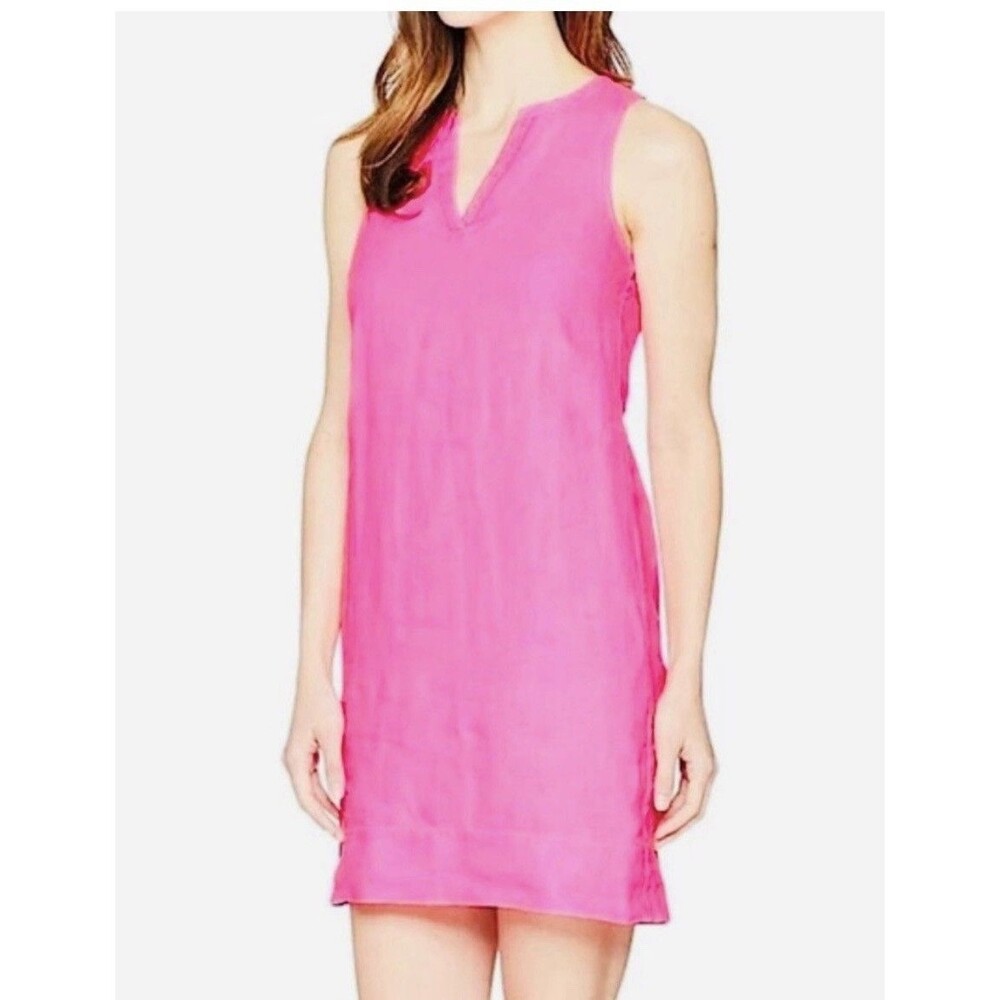 Tommy Bahama Hot Pink Sleeveless Midi Dress